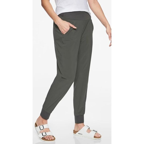 Athleta Soho Jogger Black Olive Pants-sz 0 - Picture 1 of 13